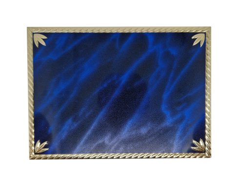 PLAKETT KÉK/ARANY 20x15cm