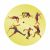 Érembetét - Atlétika 25mm matrica - arany