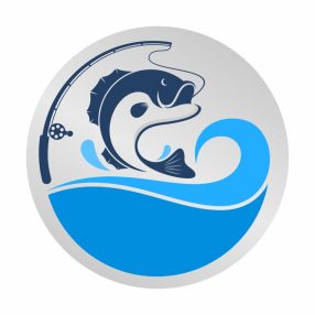 Érembetét - Horgászat 25mm matrica - ezüst