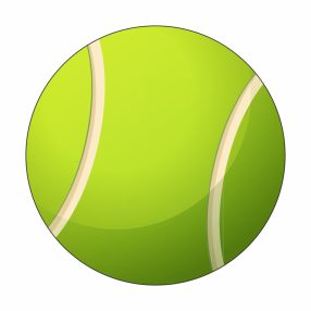 Érembetét - Teniszlabda 25mm matrica