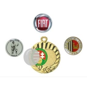 ! Érembetét AKRILLOZOTT 25mm EGYEDI