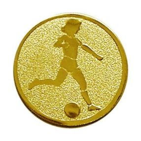 Érembetét - NŐI FOCI 25mm arany 002 