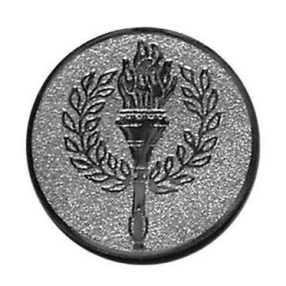 Érembetét - FÁKLYA 25mm ezüst 004