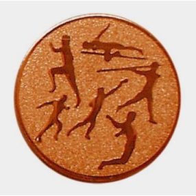 Érembetét - ATLÉTIKA 25mm bronz 006