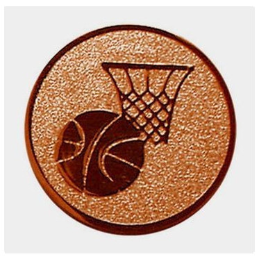 Érembetét - KOSÁRLABDA 25mm bronz 010