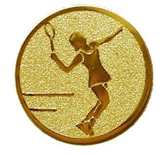 Érembetét - TENISZ NŐI 25mm arany    032 