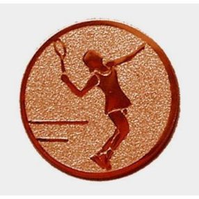 Érembetét - TENISZ NŐI 25mm bronz    032 