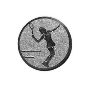 Érembetét - TENISZ NŐI 25mm ezüst    032 