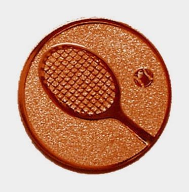 Érembetét - TENISZ 25mm bronz   033 