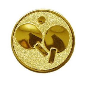 Érembetét - ASZTALITENISZ 25mm arany 036 