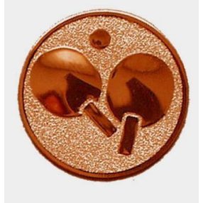 Érembetét - ASZTALITENISZ 25mm bronz 036 
