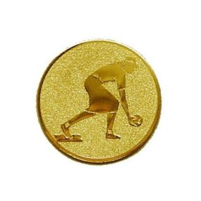 Érembetét - BOWLING NŐI 25mm arany  038