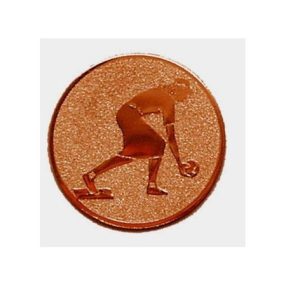 Érembetét - BOWLING NŐI 25mm bronz 038