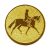 Érembetét - DÍJLOVAS 25mm arany      065 