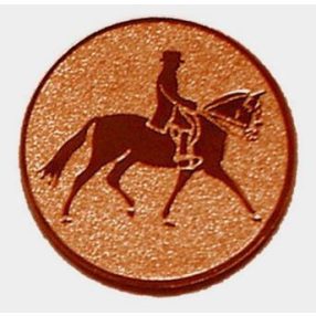 Érembetét - DÍJLOVAS 25mm bronz      065 