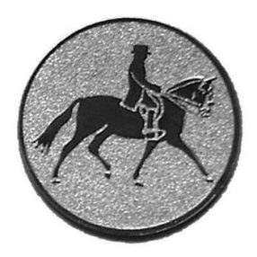 Érembetét - DÍJLOVAS 25mm ezüst      065 