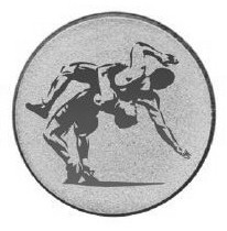 Érembetét - BIRKÓZÁS 25mm ezüst      080 