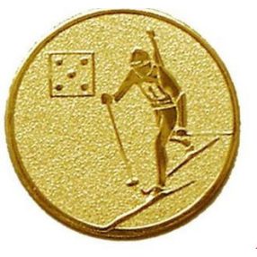 Érembetét - SÍ 25mm arany             094