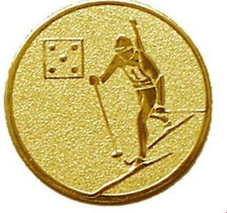 Érembetét - SÍ 25mm arany             094