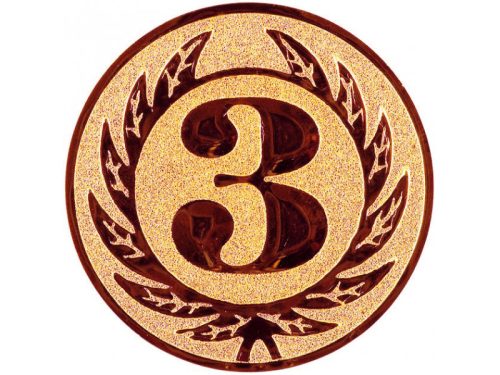 Érembetét - 3  25mm bronz      107 