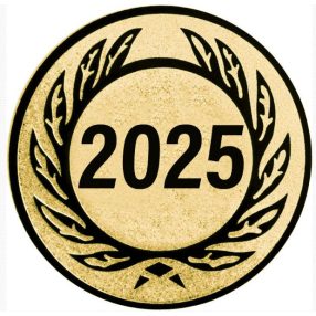   Érembetét -tét 108 arany színű átm.: 25 mm, 2025 -  Évszám