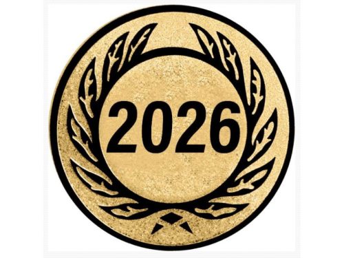 Érembetét -tét 108 arany színű átm.: 25 mm, 2026 -  Évszám