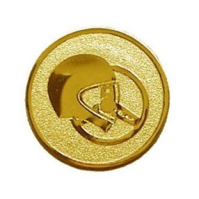 Érembetét - AUTÓS 25mm arany (sisak-korm) 117 