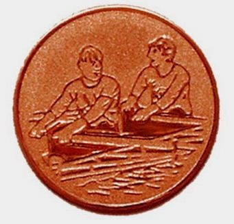 Érembetét - EVEZÉS 25mm bronz       168  