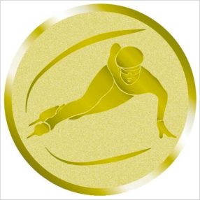 Érembetét - GYORSKORCSOLYA - Short Track 25mm  arany