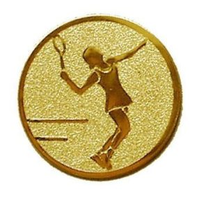 Érembetét - TENISZ NŐ 50mm arany   032