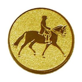 Érembetét - DÍJLOVAS 50mm arany  065 