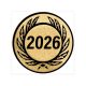 Érembetét -tét 108 arany színű átm.: 50 mm, 2026 - Évszám