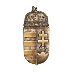 Magyar címer - bronz öntvény - 32cm
