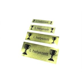   Matrica /arany-fekete/ /téglalap alakú/ /serlegre/ /36mm széles/