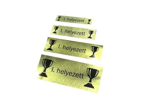 Matrica /arany-fekete/ /téglalap alakú/ /serlegre/ /36mm széles/