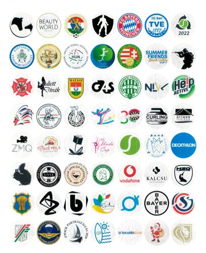 ! Érembetét matrica - fehér 50mm EGYEDI