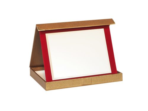 Plakett tartó mappa MT17 gyöngyházfényű arany