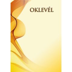 OKLEVÉL A/4 SÁRGA