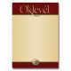 OKLEVÉL A/4 BARNA   