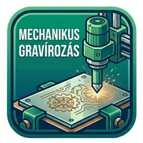 Mechanikus gravír (plakettre/tányérra)
