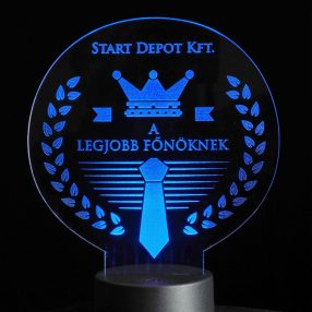 3D hatású LED dekorációs lámpa