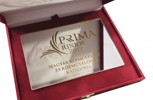 TÜKÖR PLAKETT 12x17 cm (GRAVÍRRAL és FESTÉSSEL)